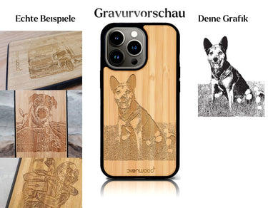 INDIVIDUELL iPhone 13 Pro Bambus-Kunststoff
